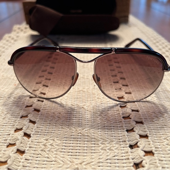 Tom Ford Marco Havana Sliver Sunglasses - Picture 3 of 17